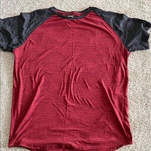 Red and Black Raglan T-Shirt